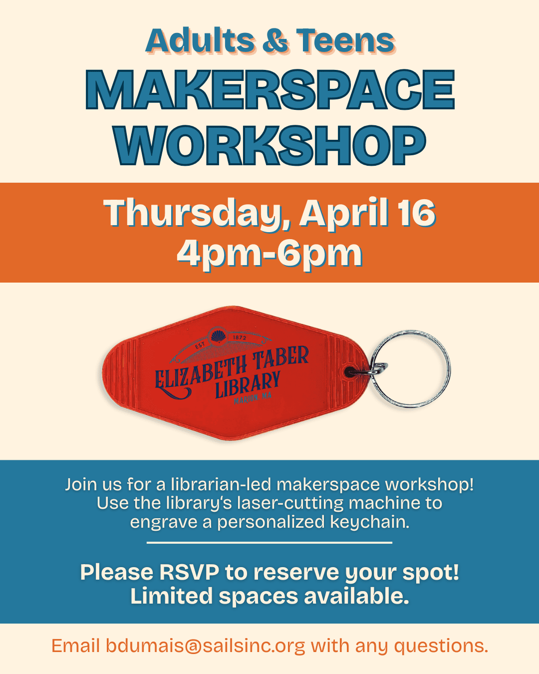 makerspace workshop april 2026