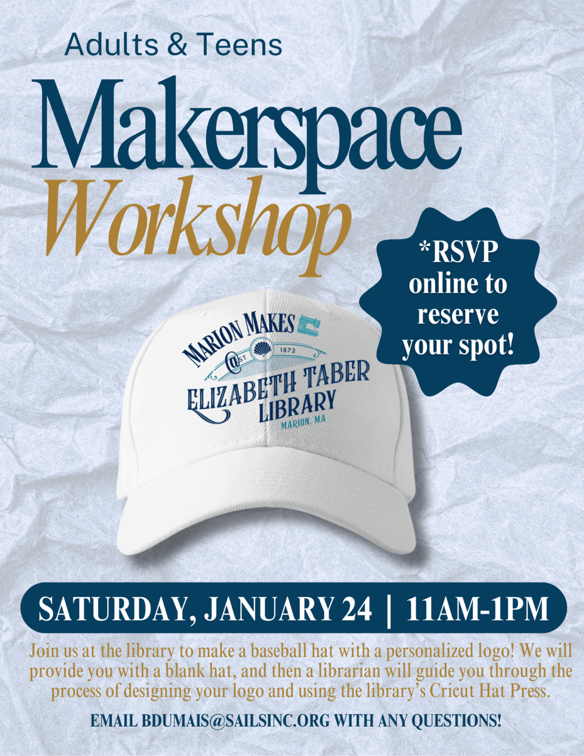 makerspace workshop jan 2026