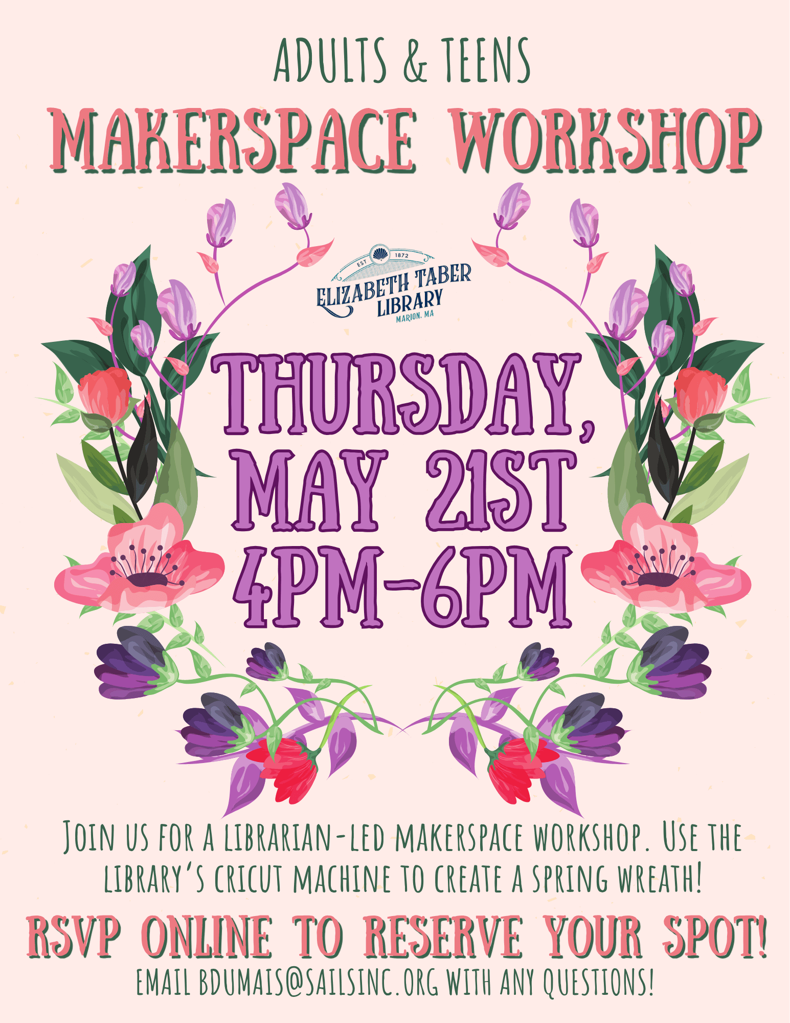 may '26 makerspace workshop