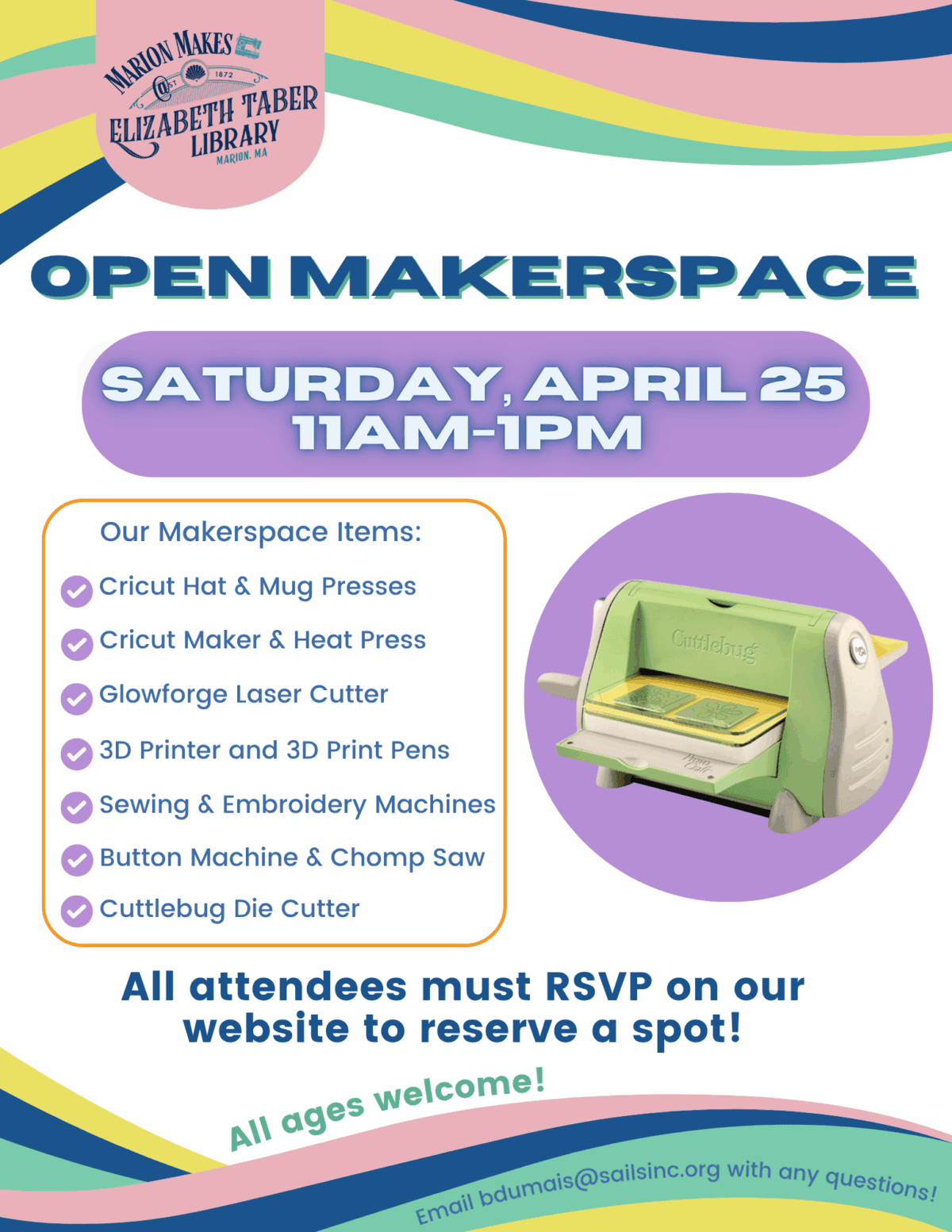 open makerspace april 2026