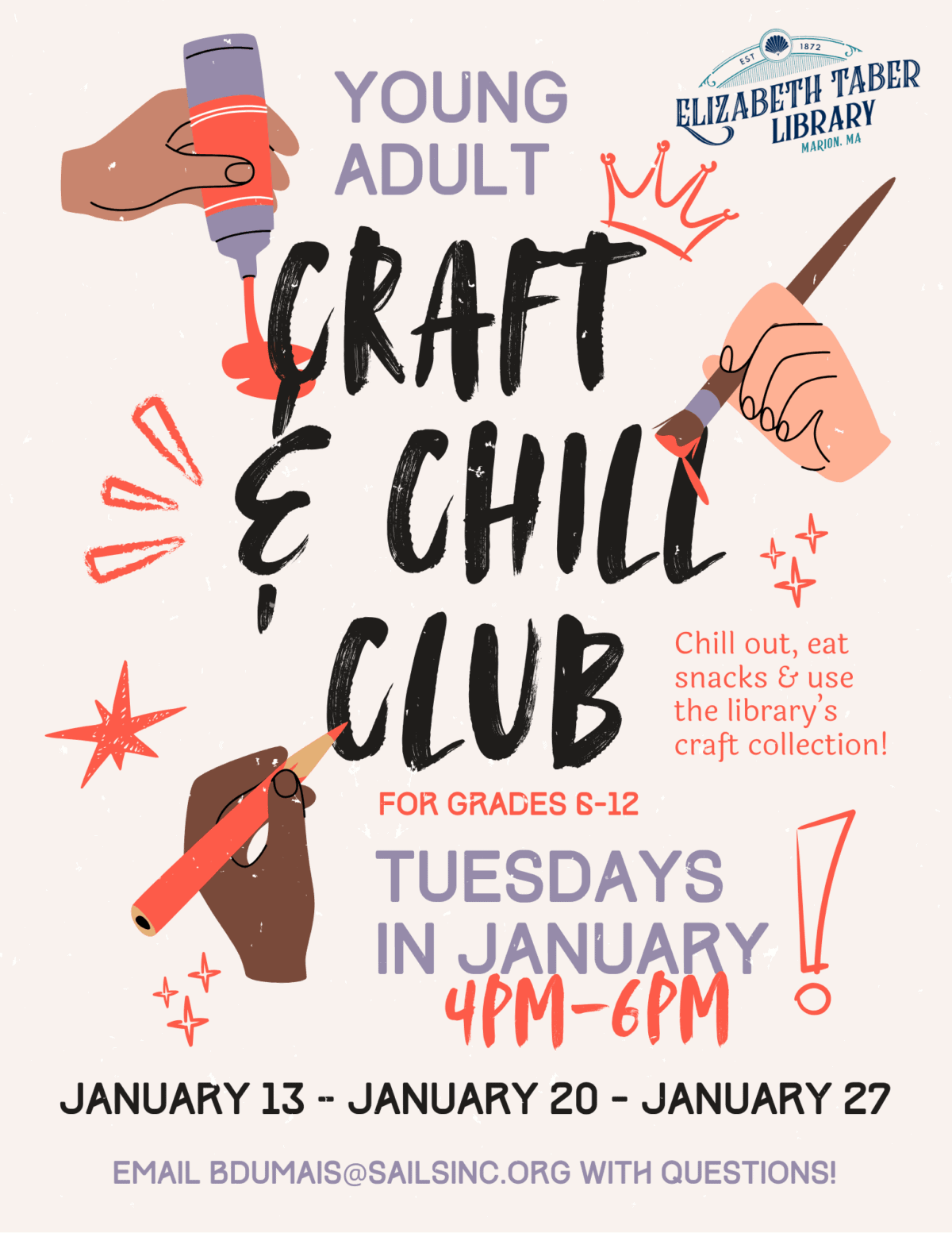 ya craft & chill jan 2026