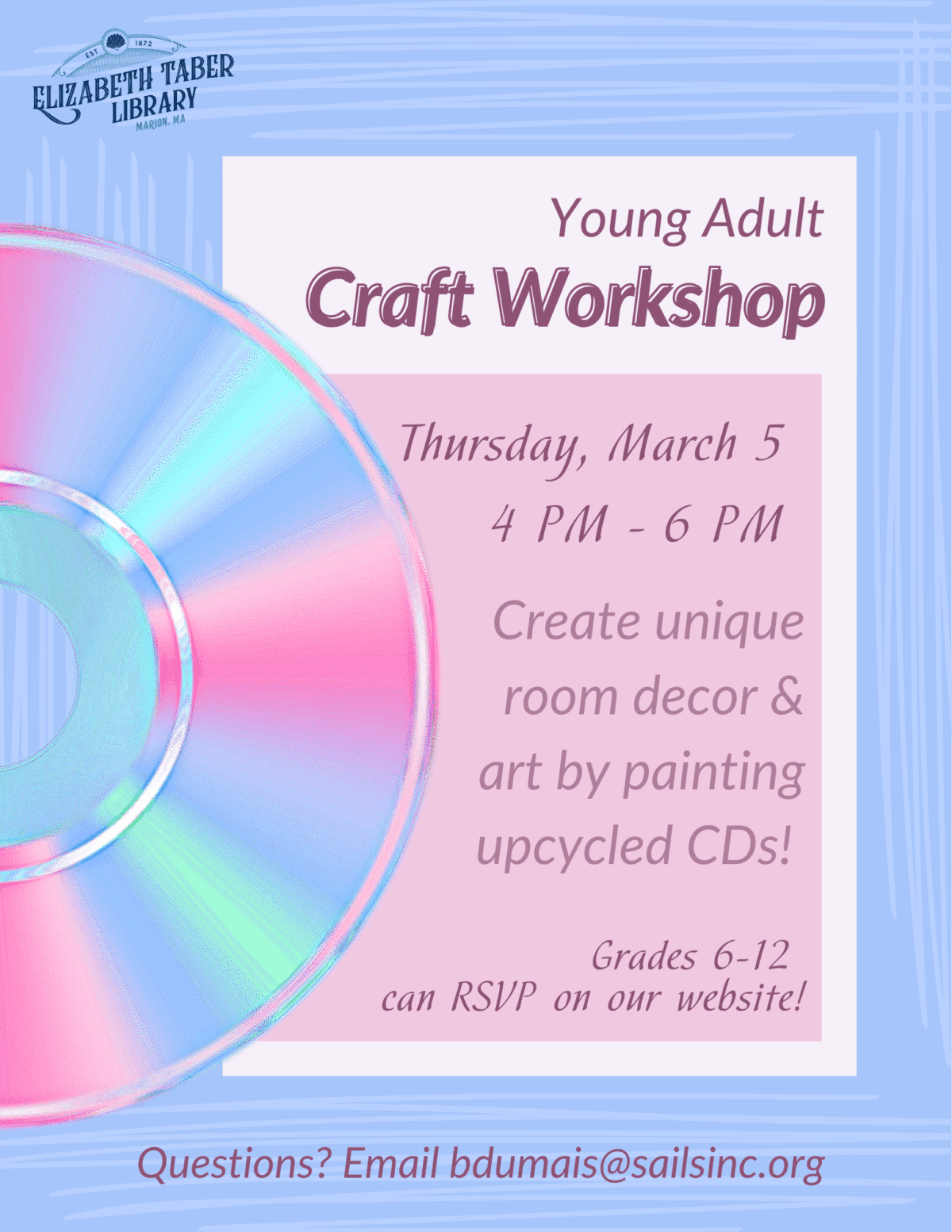 ya craft workshop mar26