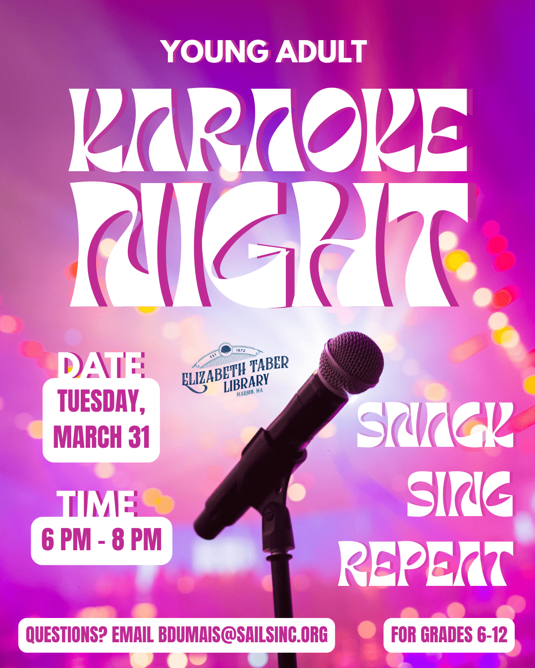 ya karaoke night mar26